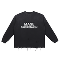 Snow Wash Raw Edge Cotton T-Shirt