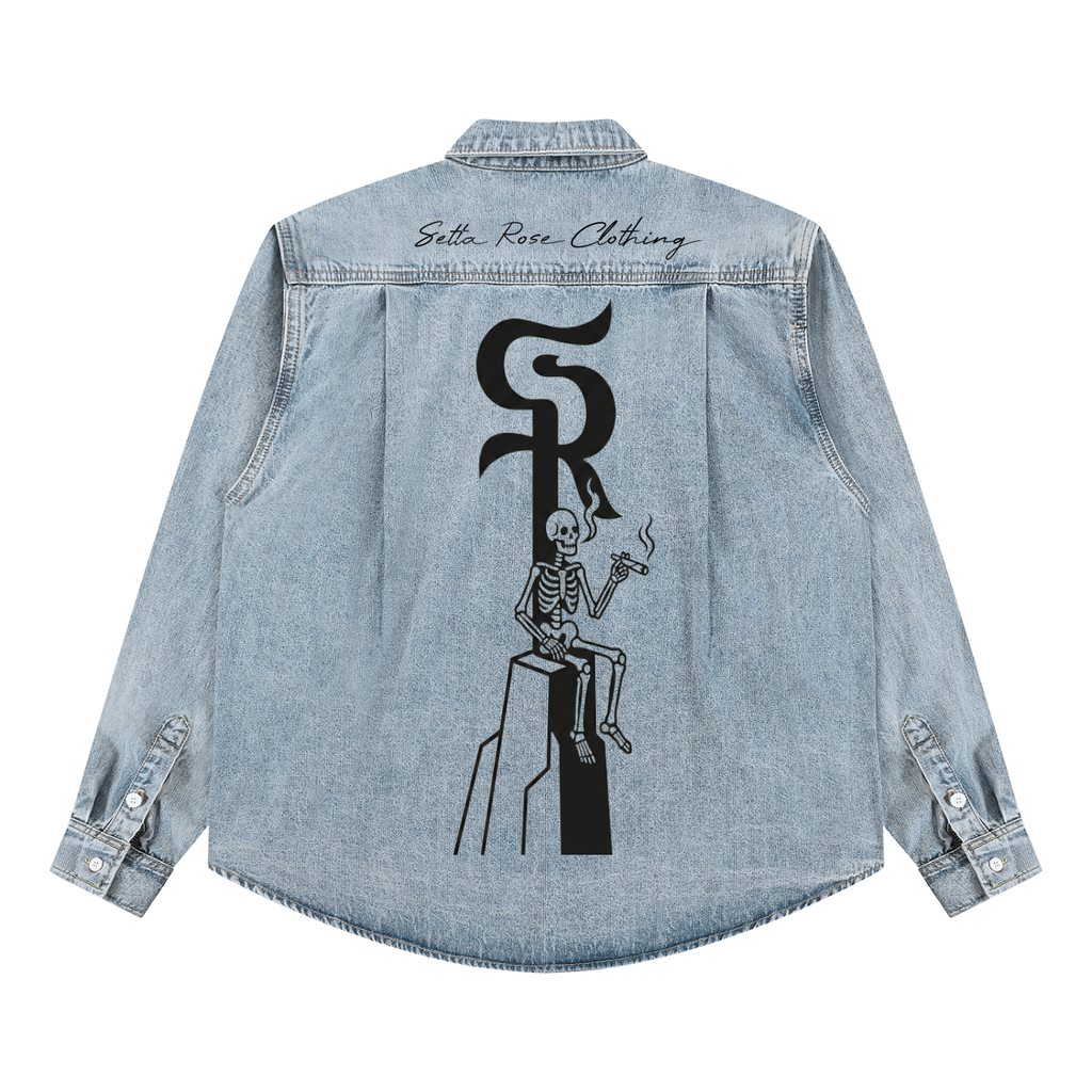 Unisex Vintage Wash Denim Shirt