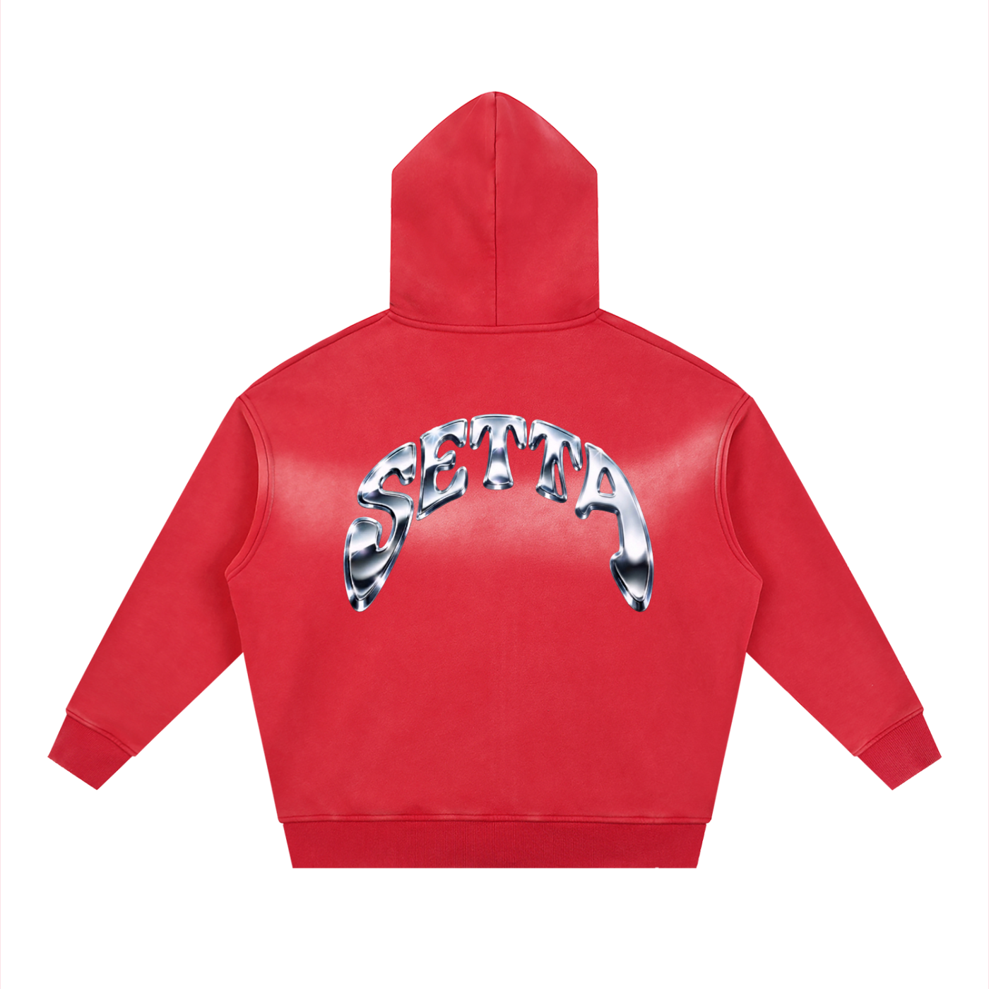 Sunfade Two-way Zipper Boxy Fleece Hoodie