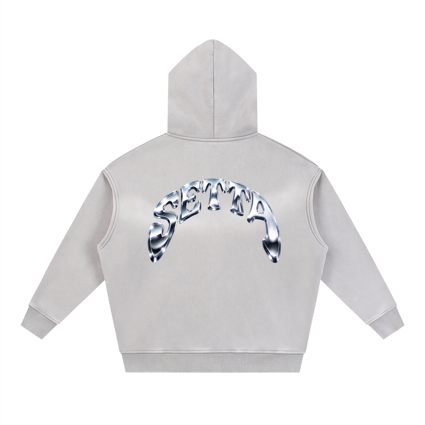 Sunfade Two-way Zipper Boxy Fleece Hoodie