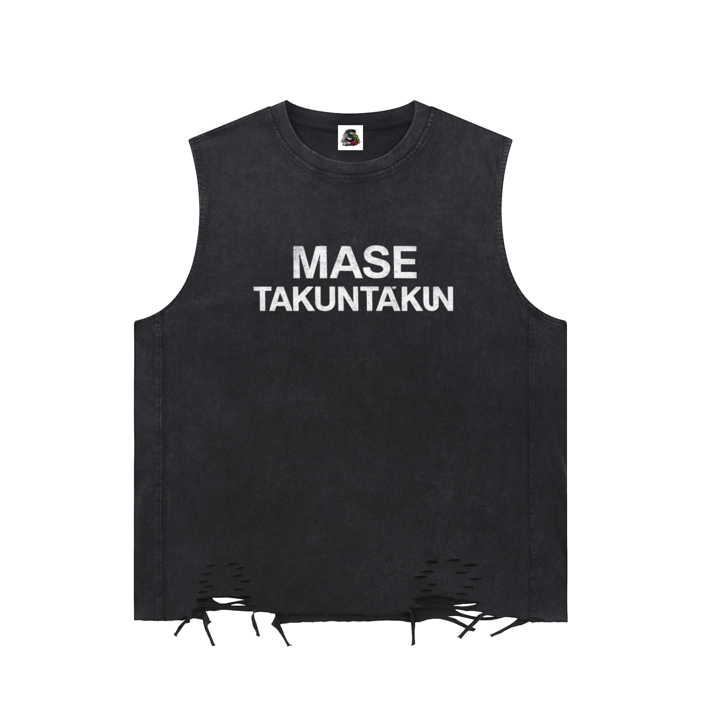 Snow Washed Raw-Hem Tank Top