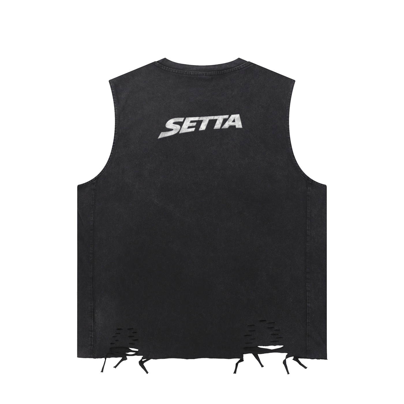 Snow Washed Raw-Hem Tank Top