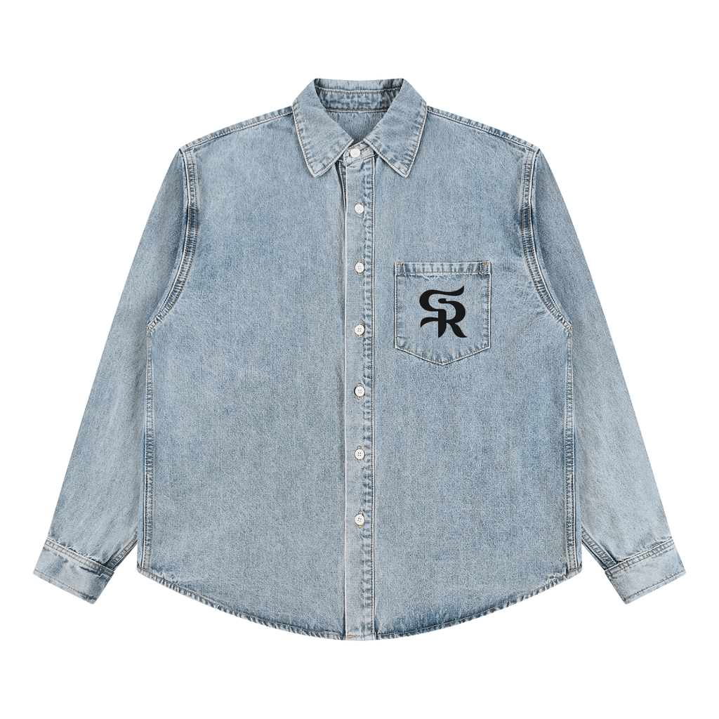 Unisex Vintage Wash Denim Shirt