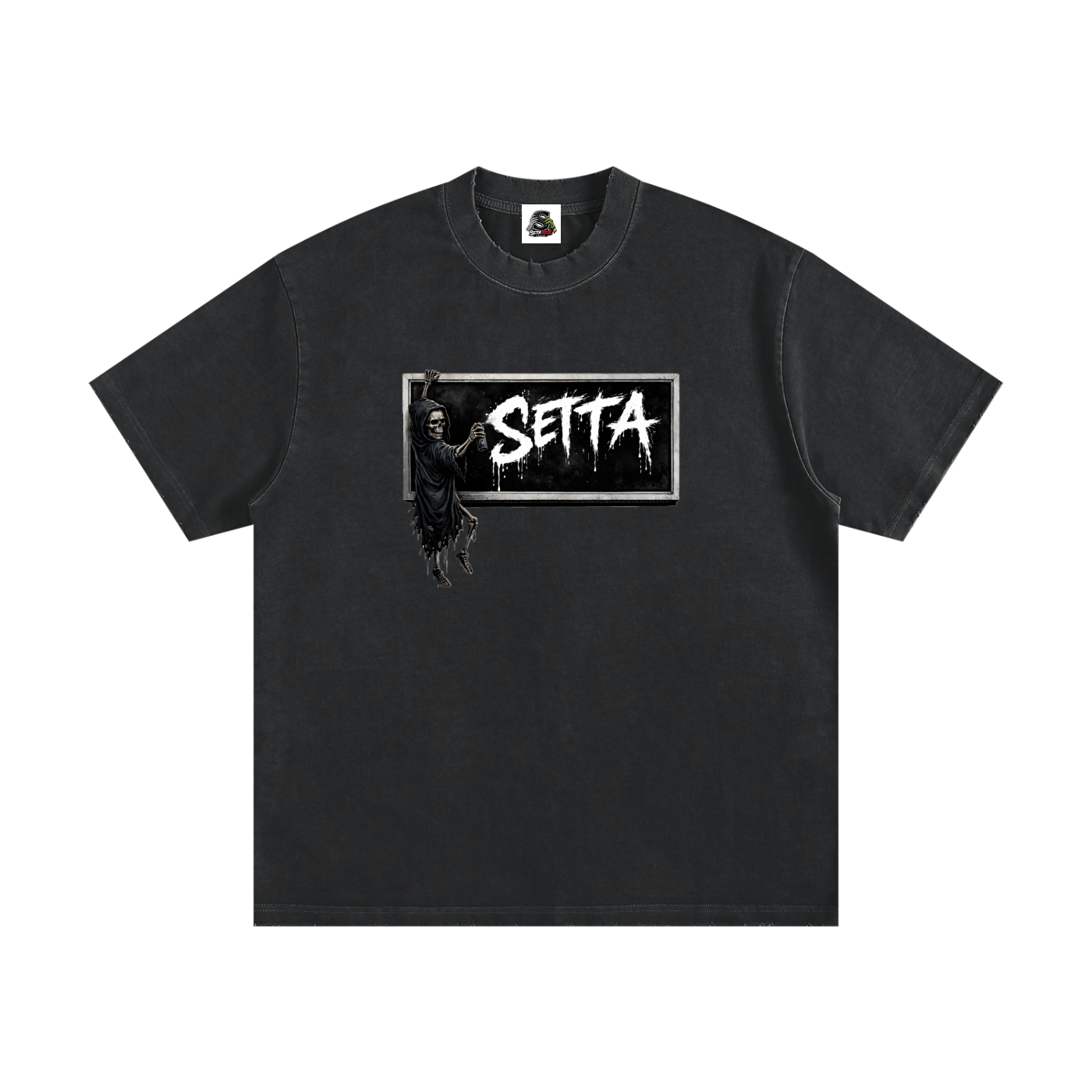 Heavyweight Vintage Washed Frayed T-Shirt