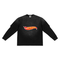 Sunfade Hand-Frayed Faux Two-Piece T-Shirt